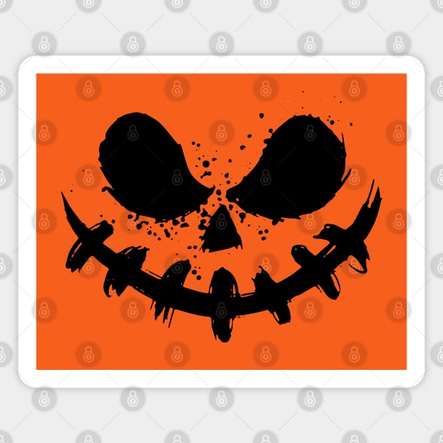 Scary Face Halloween Magnet by Mr.Speak